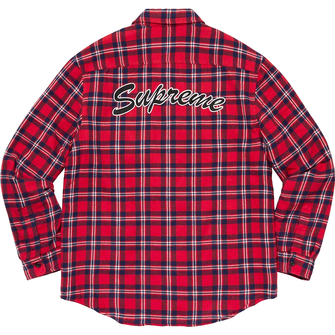 Arc Logo Quilted Flannel Shirt view 11
